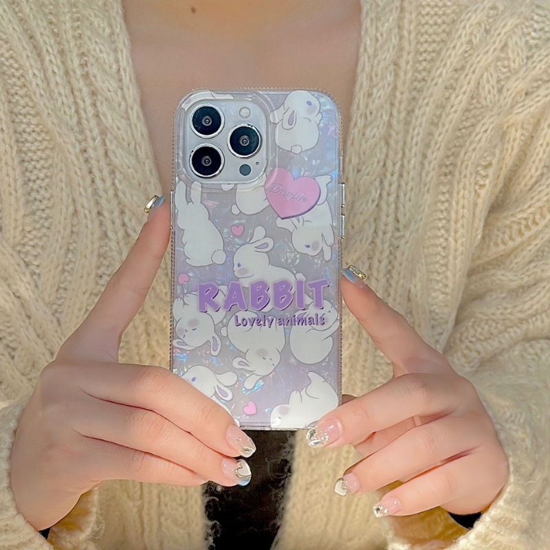 Lilac Glitter Pups Case