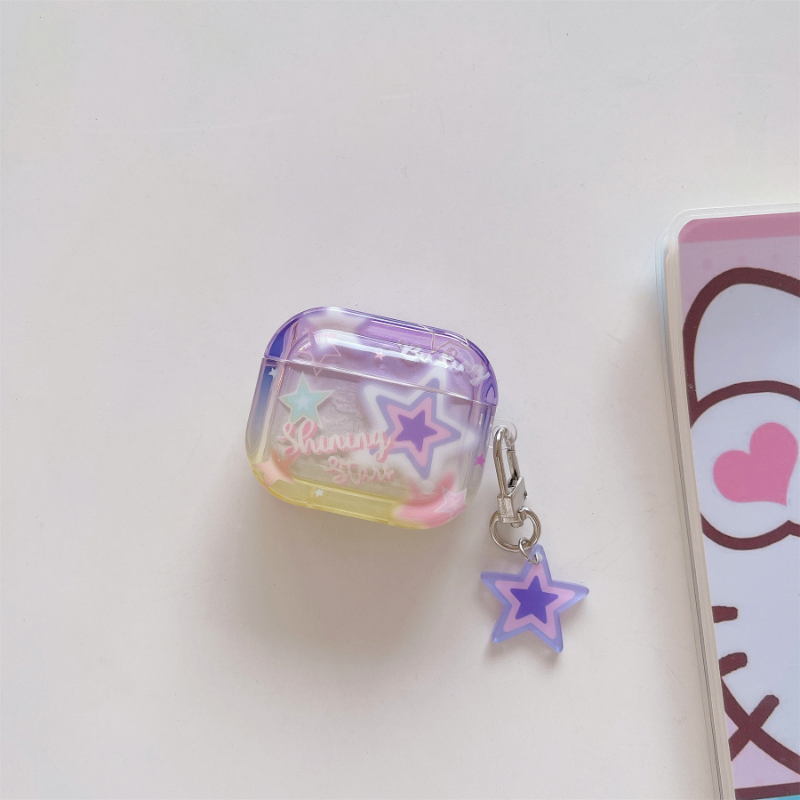 Purple Star Layer Airpods Case