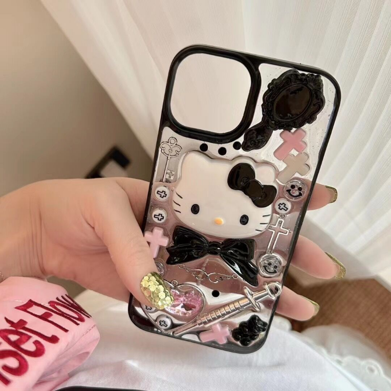 Grunge Core Kitty Transparent Case