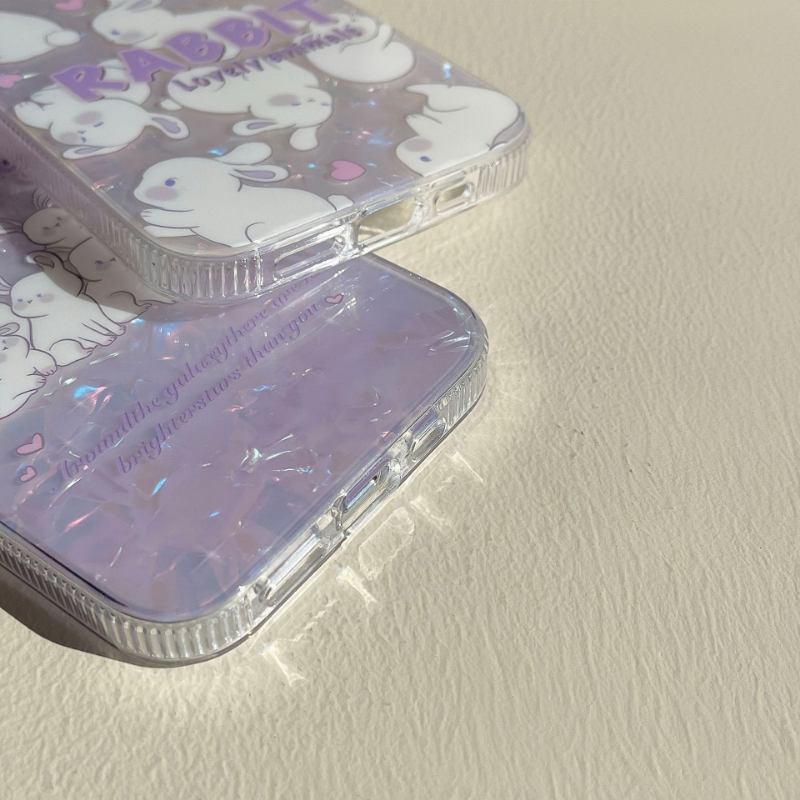 Lilac Shelllike Bunny Case