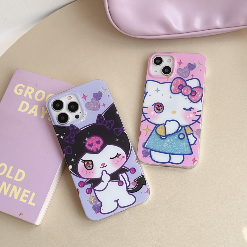 Winking Sanrio Glitter Case