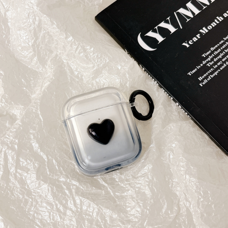 Noir Gradient Heart AirPods Case