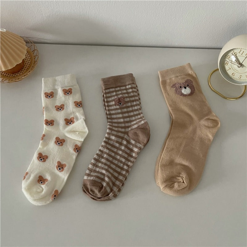 Brown Teddy Socks