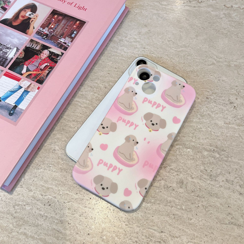 Gradient Pink Pups Case