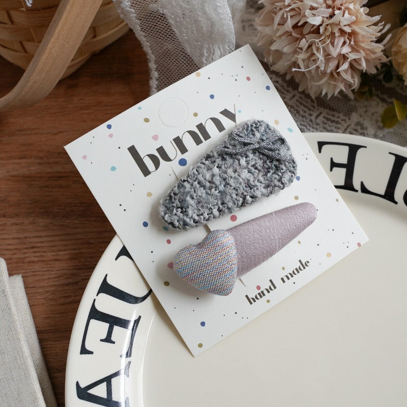 Pastel Lavender Bunny Hair Clips