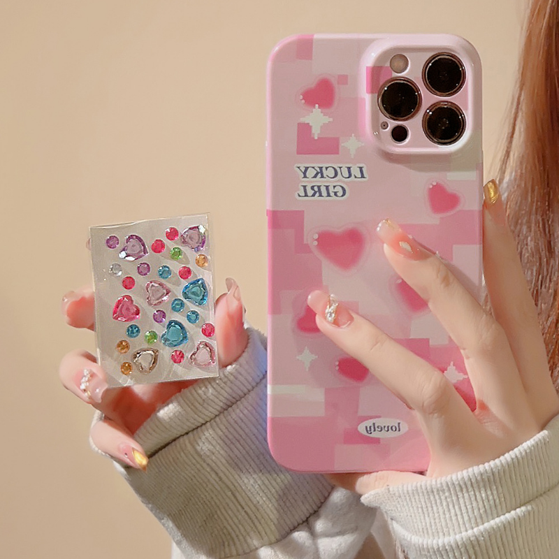 Lucky Girl Plaid Pink Case