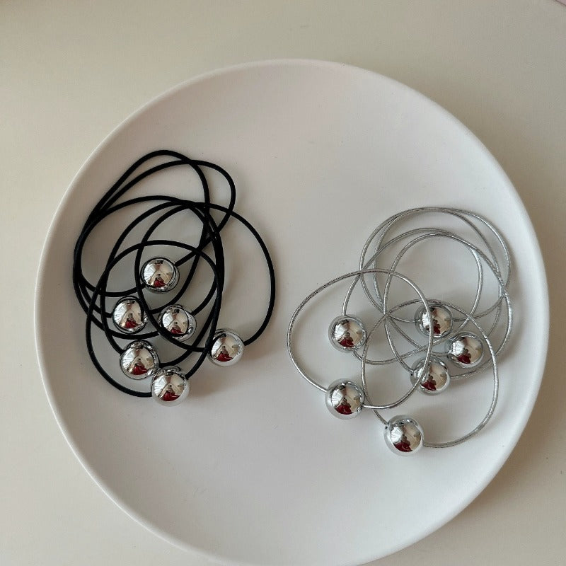 Elastic Hair Bands with Beads