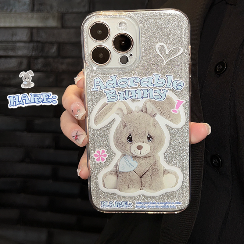 Glitter Sitting Bunny Case