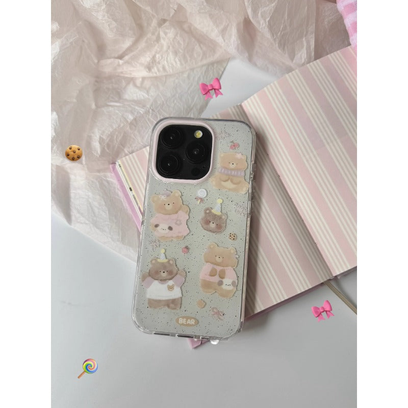Pastel Teddy Bear Case