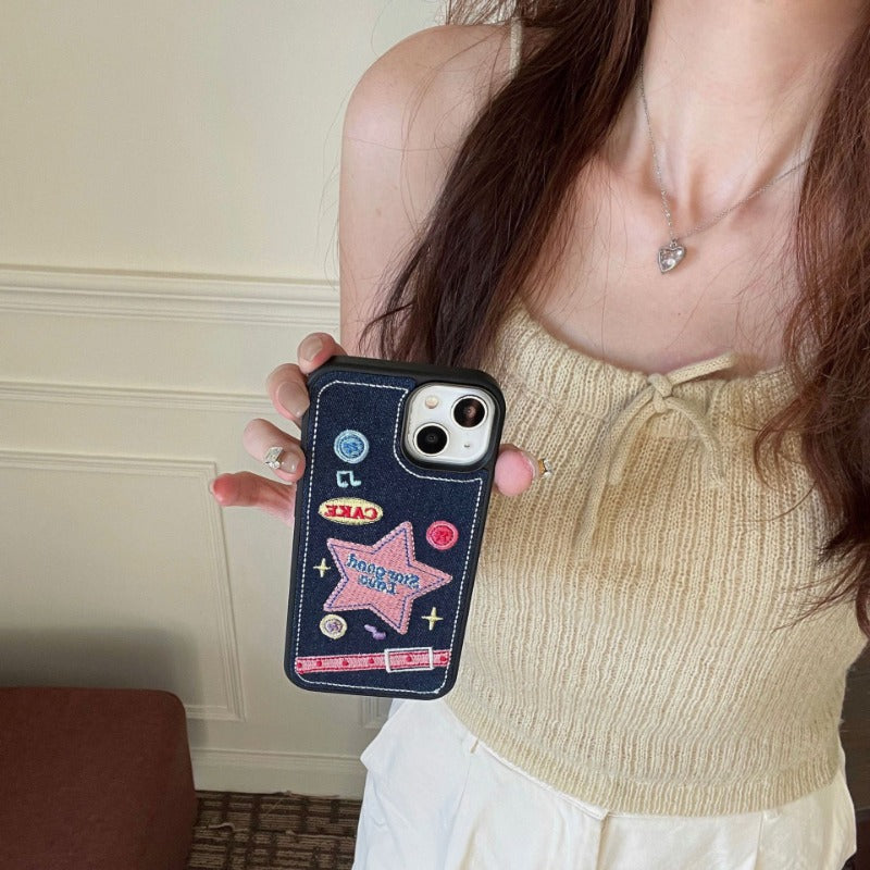 Star Good Love Denim Case