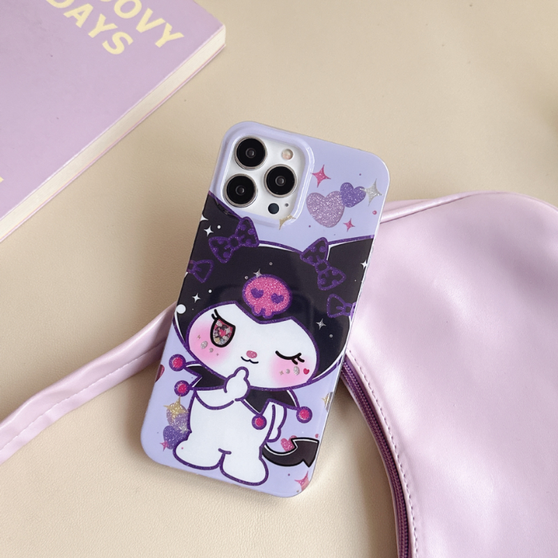 Winking Sanrio Glitter Case