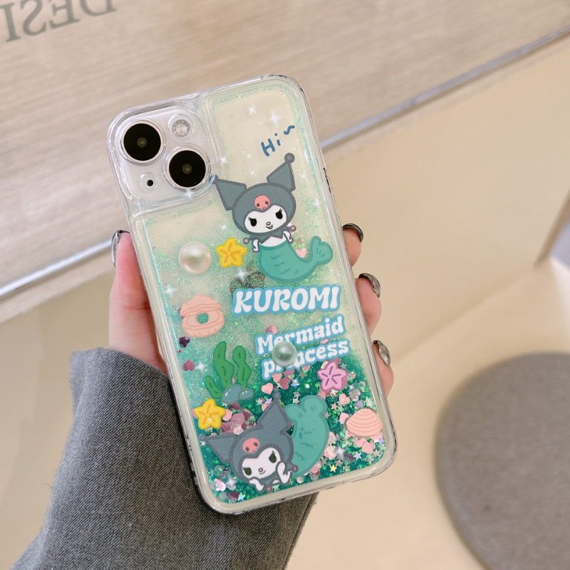 Sea Green Quicksand Kuromi Case