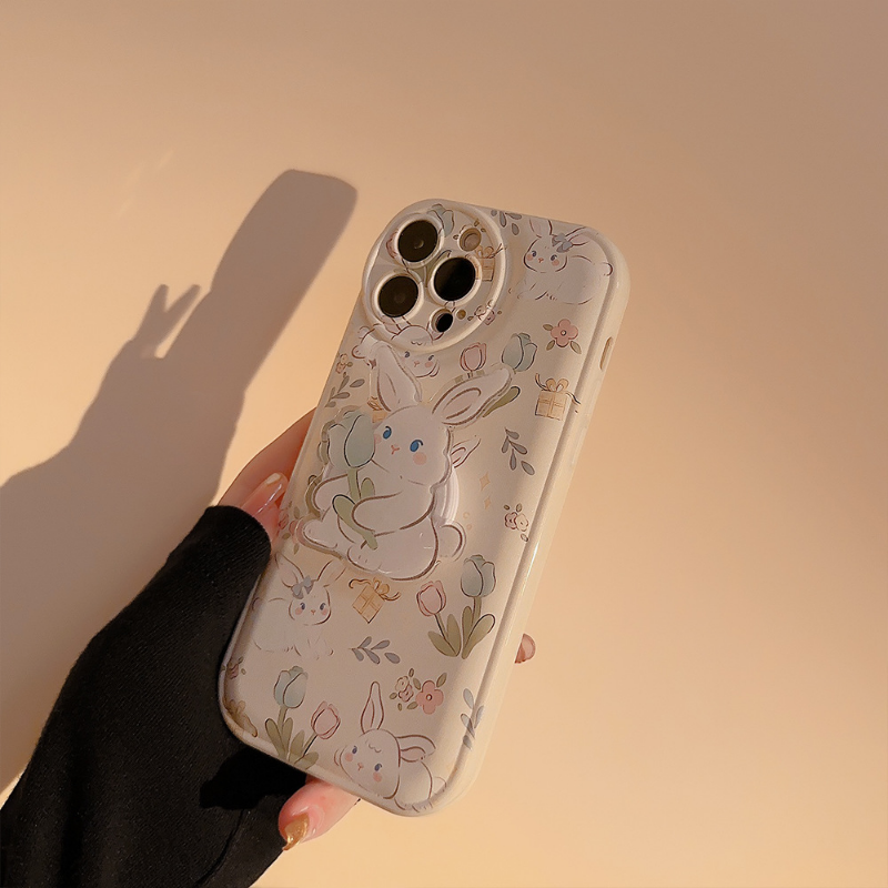 Tulip bunny Pop Socket Case