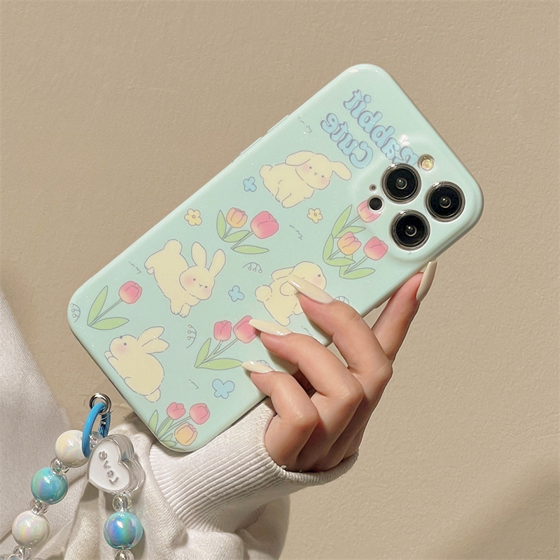 Blue Rabbit Flower Case