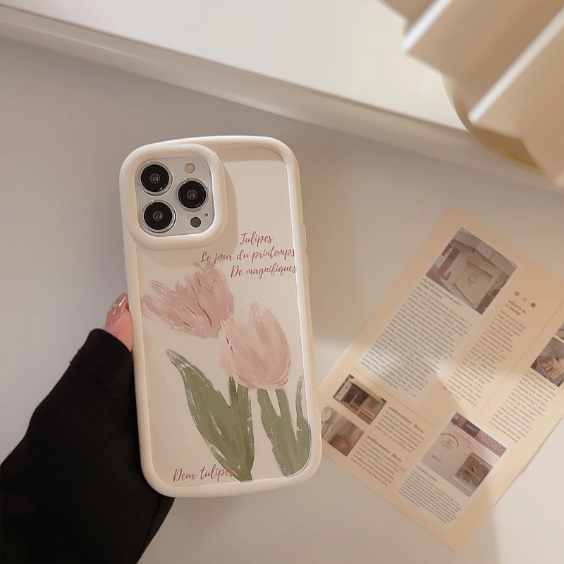 Watercolor Tulip Case