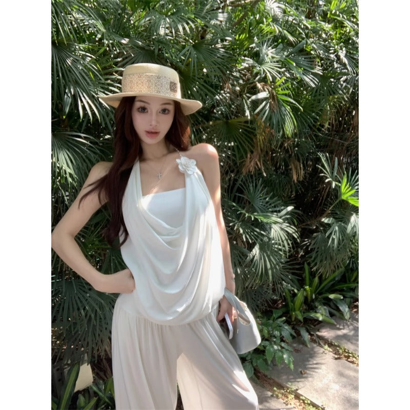 Chic Linen Wide‑Leg Jumpsuit