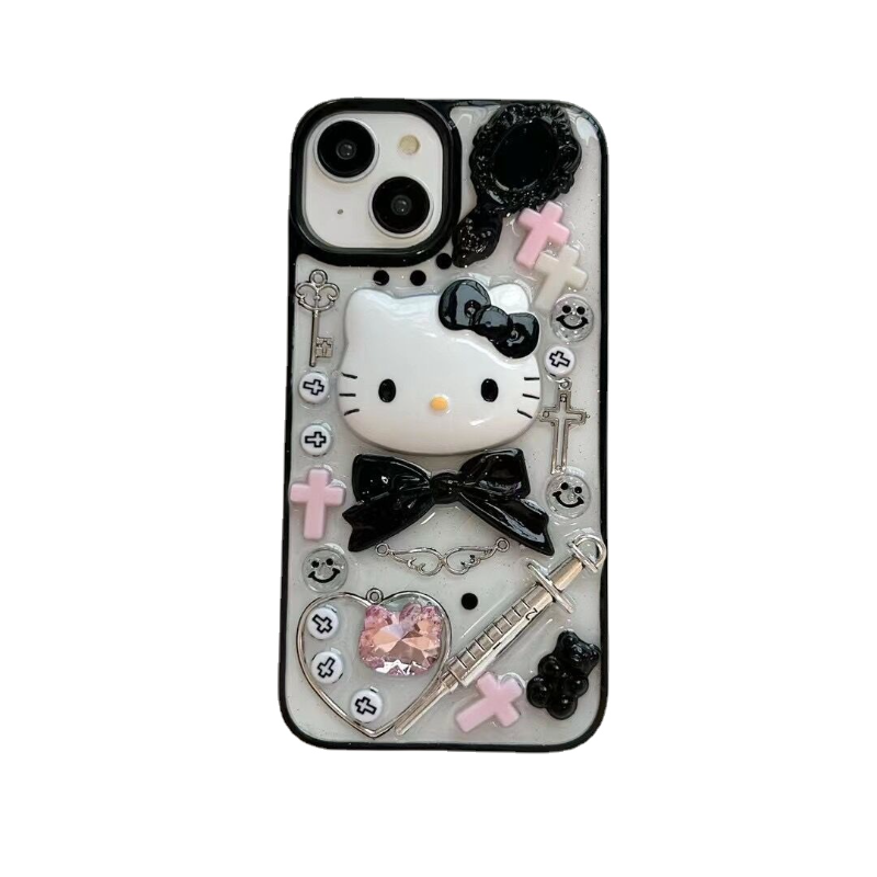 Grunge Core Kitty Transparent Case