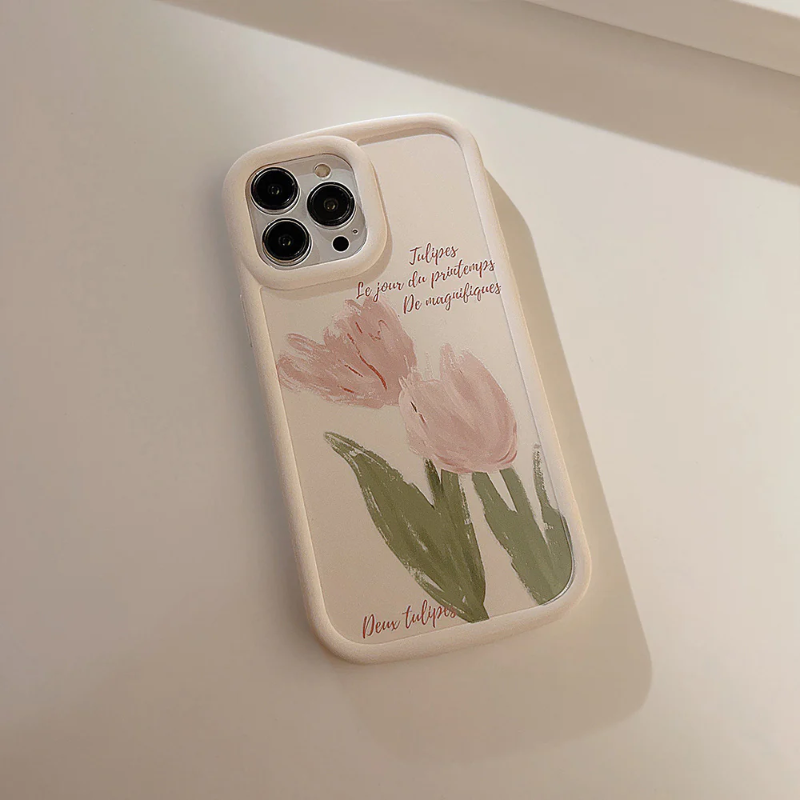 Watercolor Tulip Case