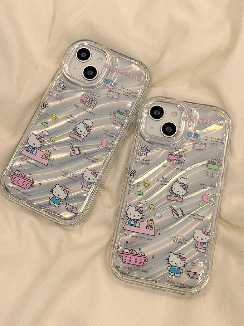 Laser Cute Kitty Transparent Case