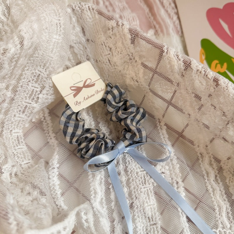 Gingham Bow Hair Clip Set