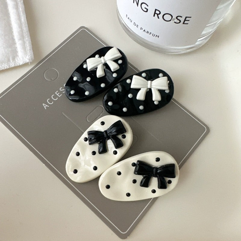 Retro Polka Dot Hair Clip