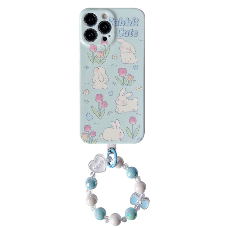 Blue Rabbit Flower Case