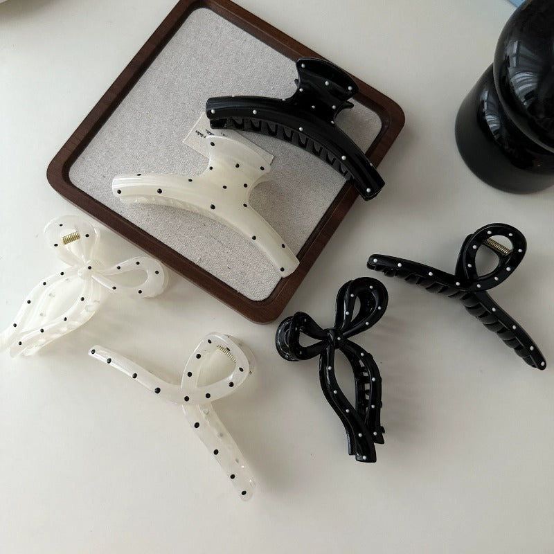 Polka Dot Hair Clips