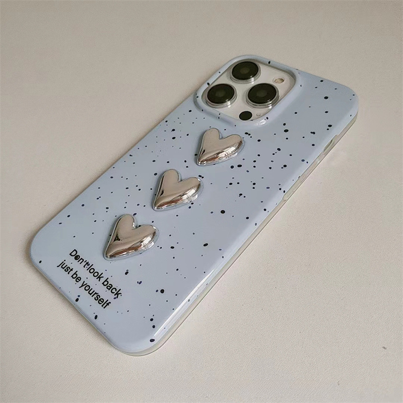 Lightblue Splash Dropdown Heart Case