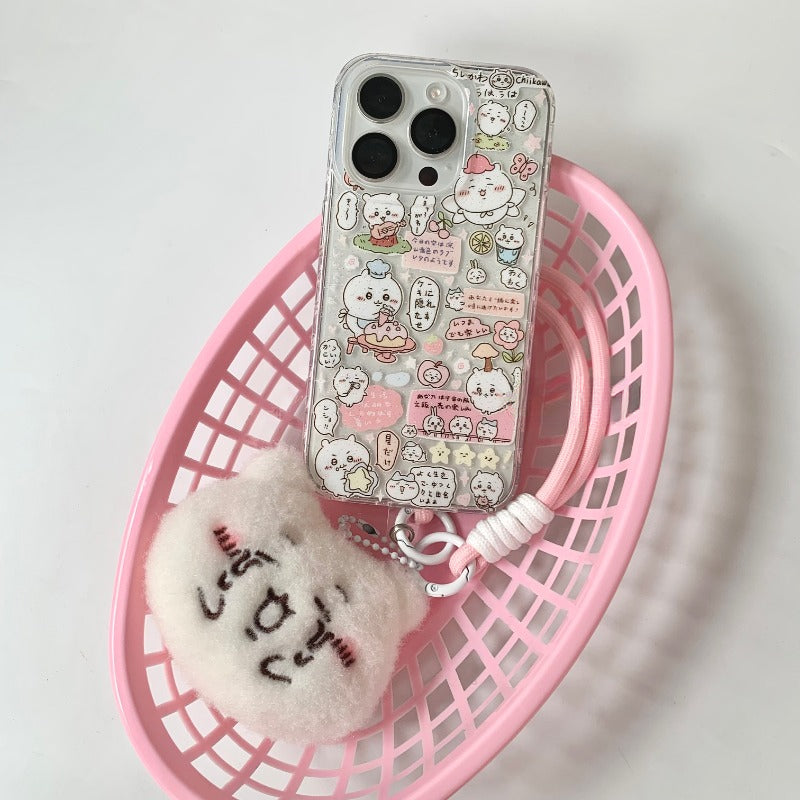 Cute Animal Party Clear Phone Case