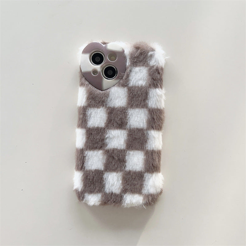 Fluffy Plaid Case