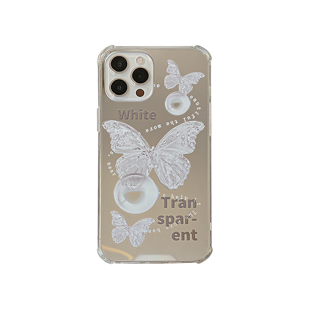 Watercolor Butterfly Mirror Case