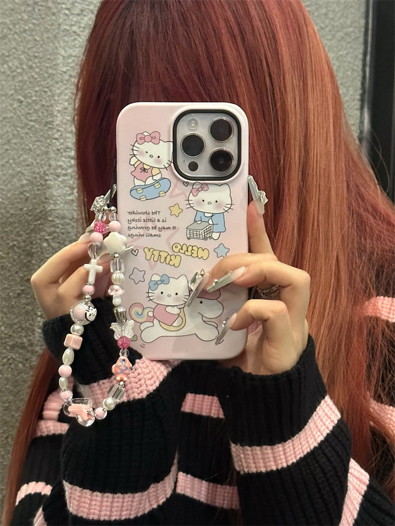 Skating Kitty Pink Case