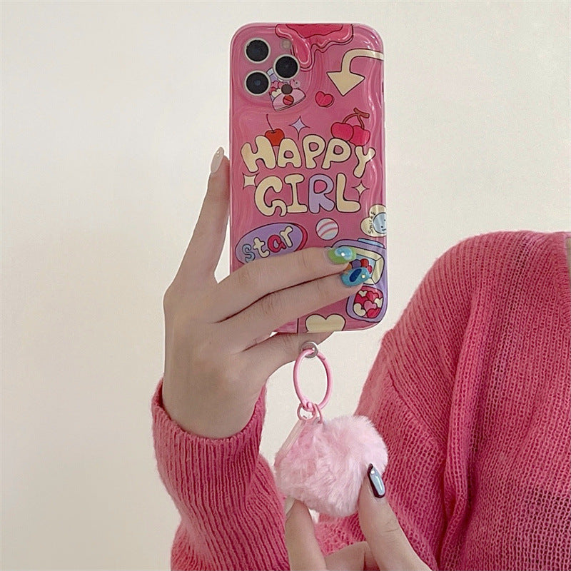 Happy Girl Hotpink Case