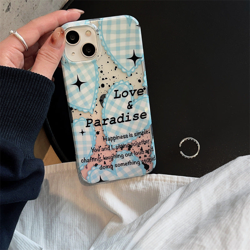 Love & Paradise Plaid Case