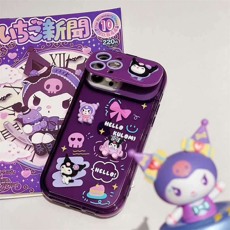 Clamshell Mirror Kuromi Case