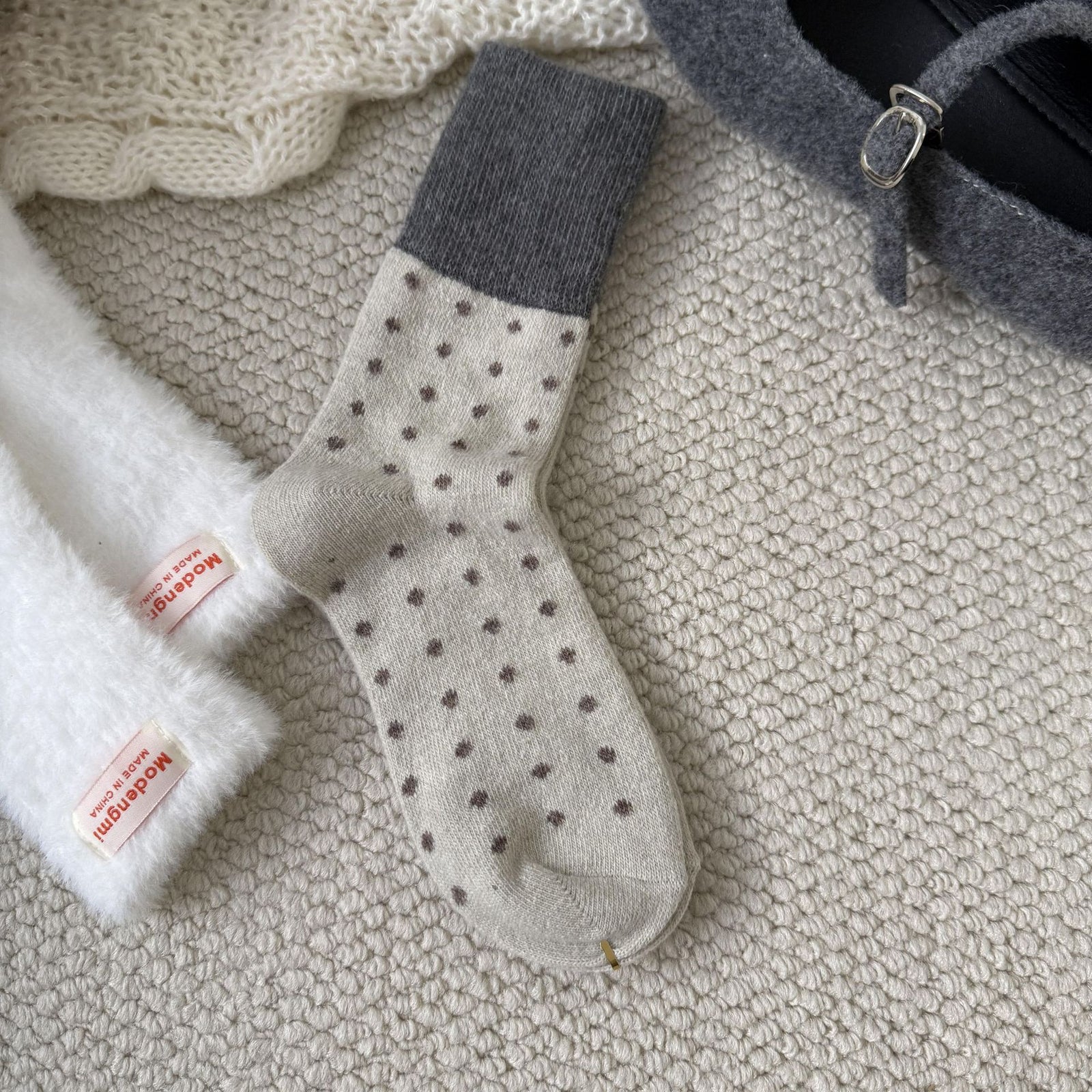 Cozy Critter Patterned Wool Socks