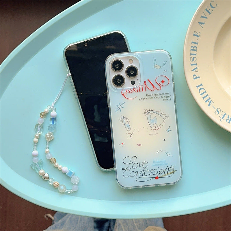 Artistic Eye Design Clear Phone Case
