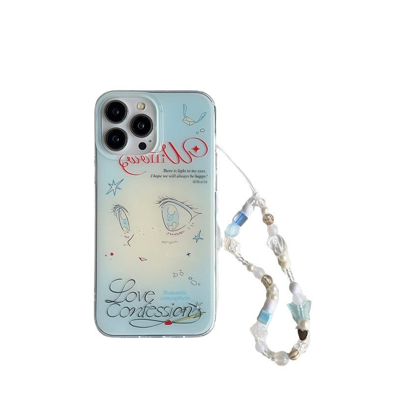 Artistic Eye Design Clear Phone Case