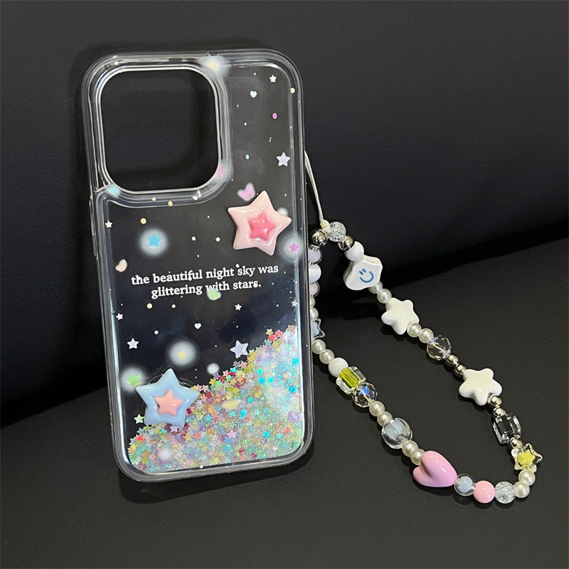 Star Quicksand Transparent Case