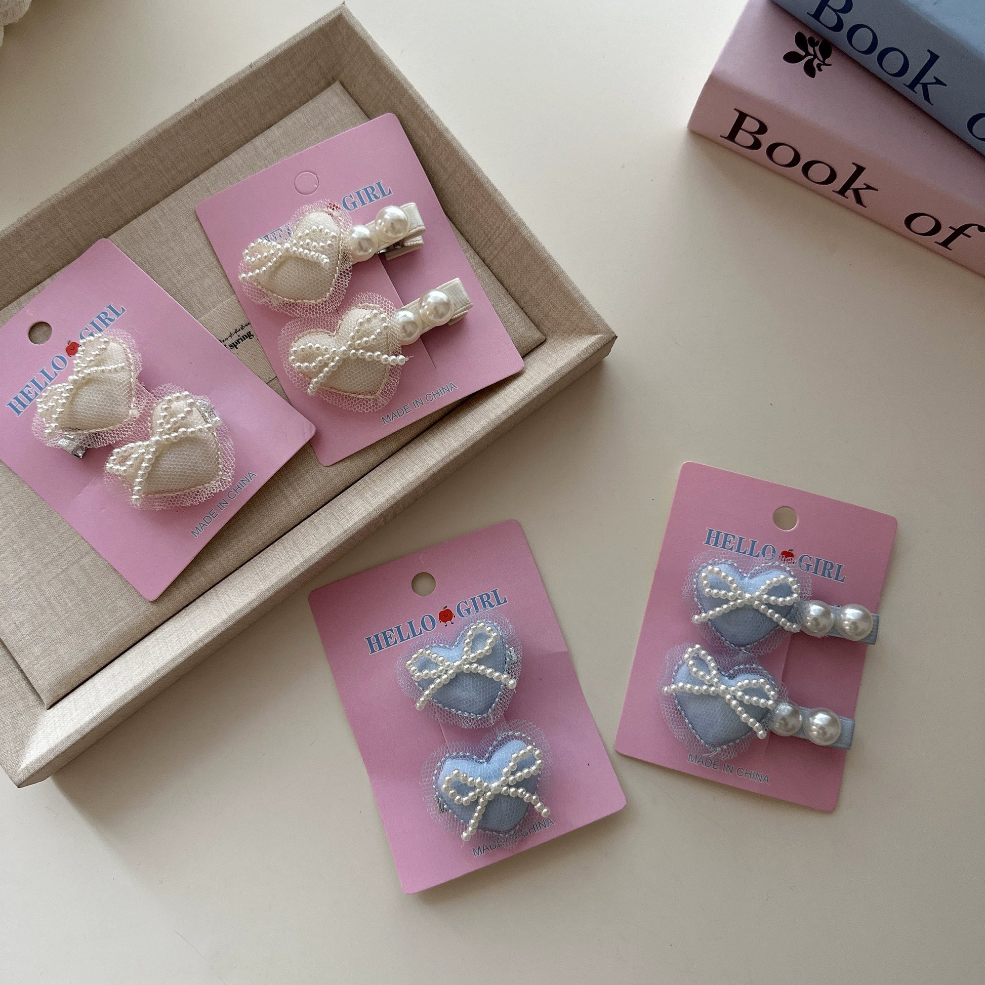 Hearty Ribbon Mini Clips