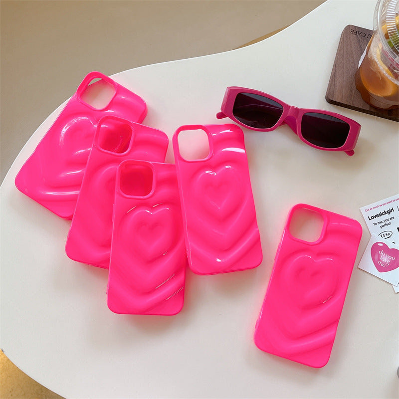 Hotpink Wavy Heart Case