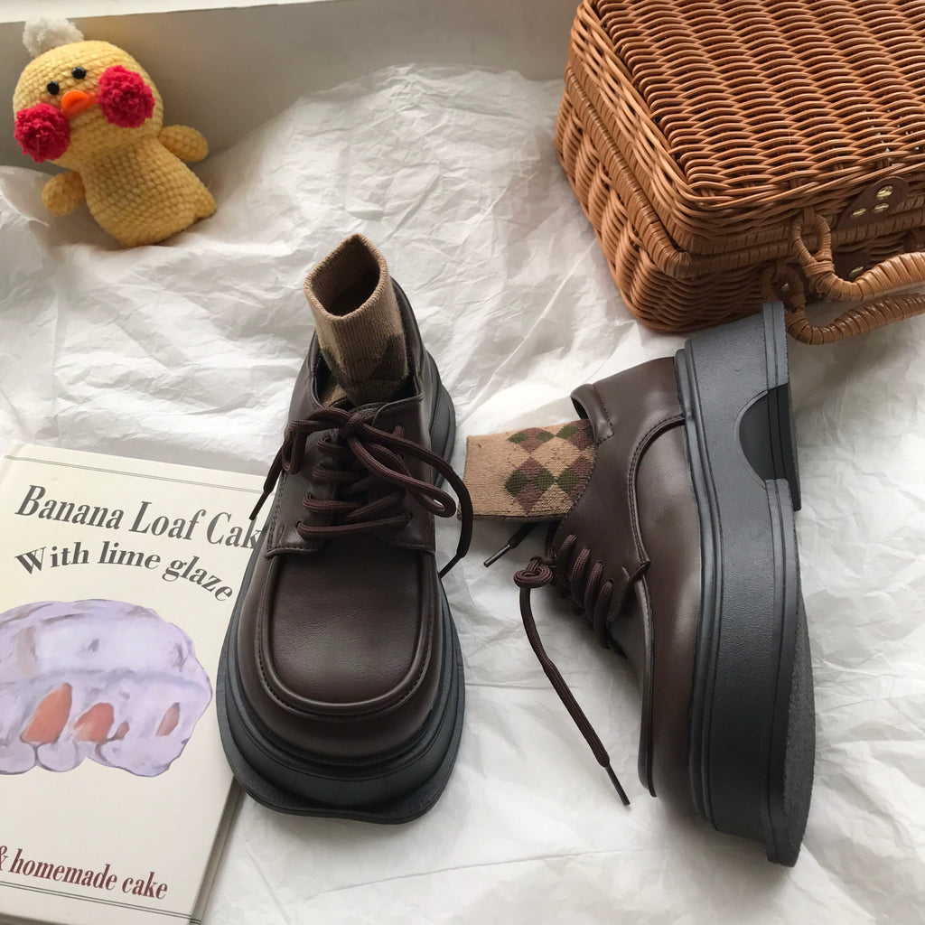Vintage Chunky Platform Oxford Shoes
