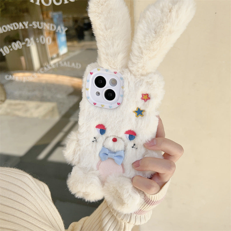 Side Eye Bunny Fluffy Case