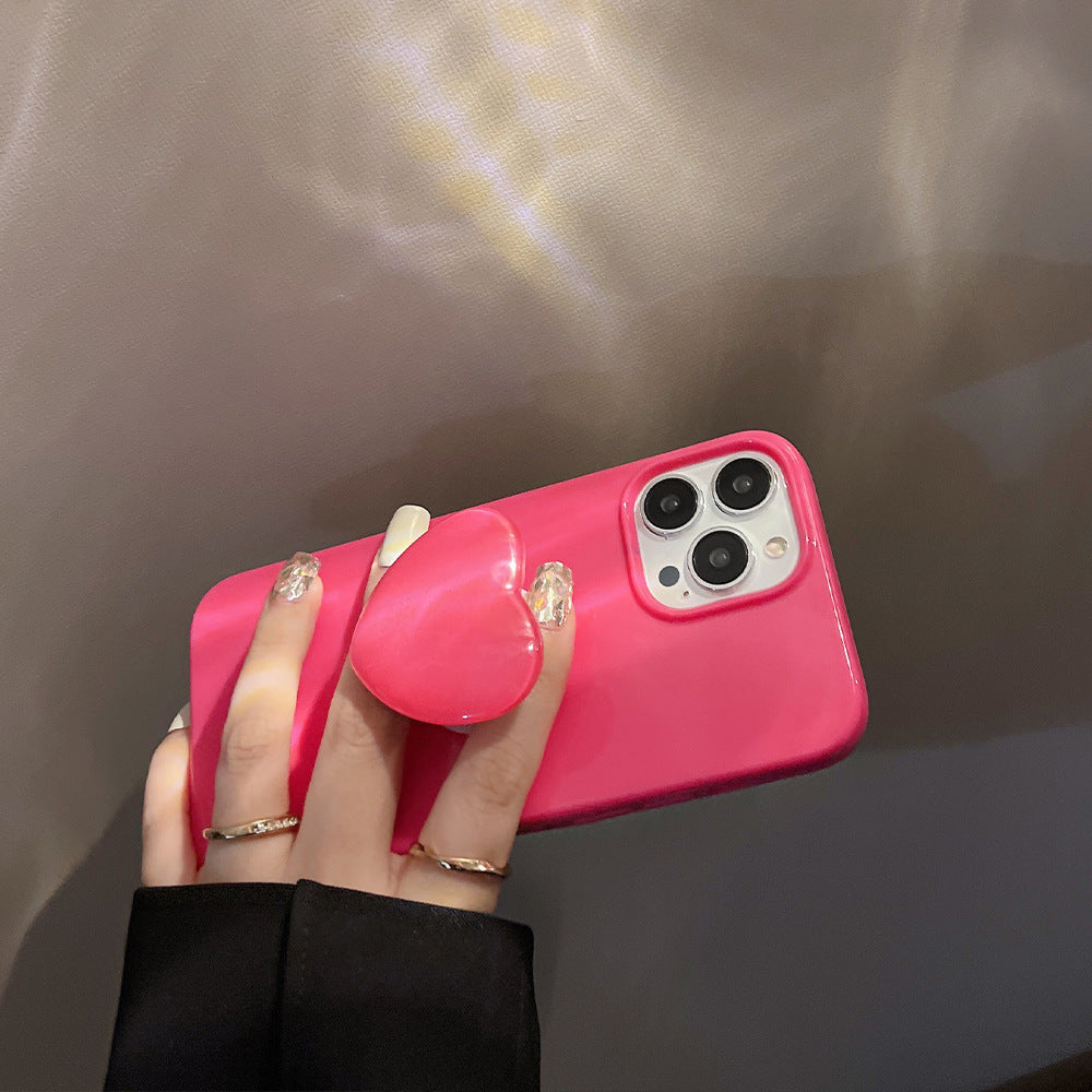 Hot Pink Heart Pop Socket Case