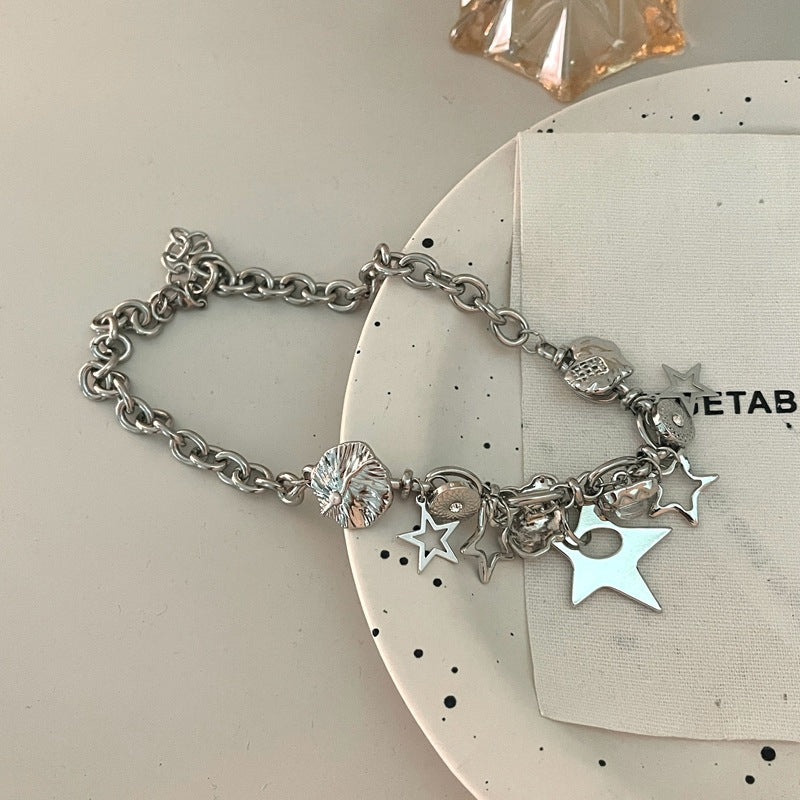 Silver Stars Necklace