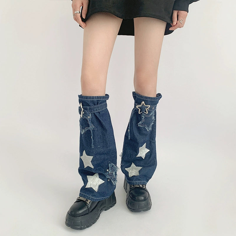 Whimsical Star Accented Leg Warmer