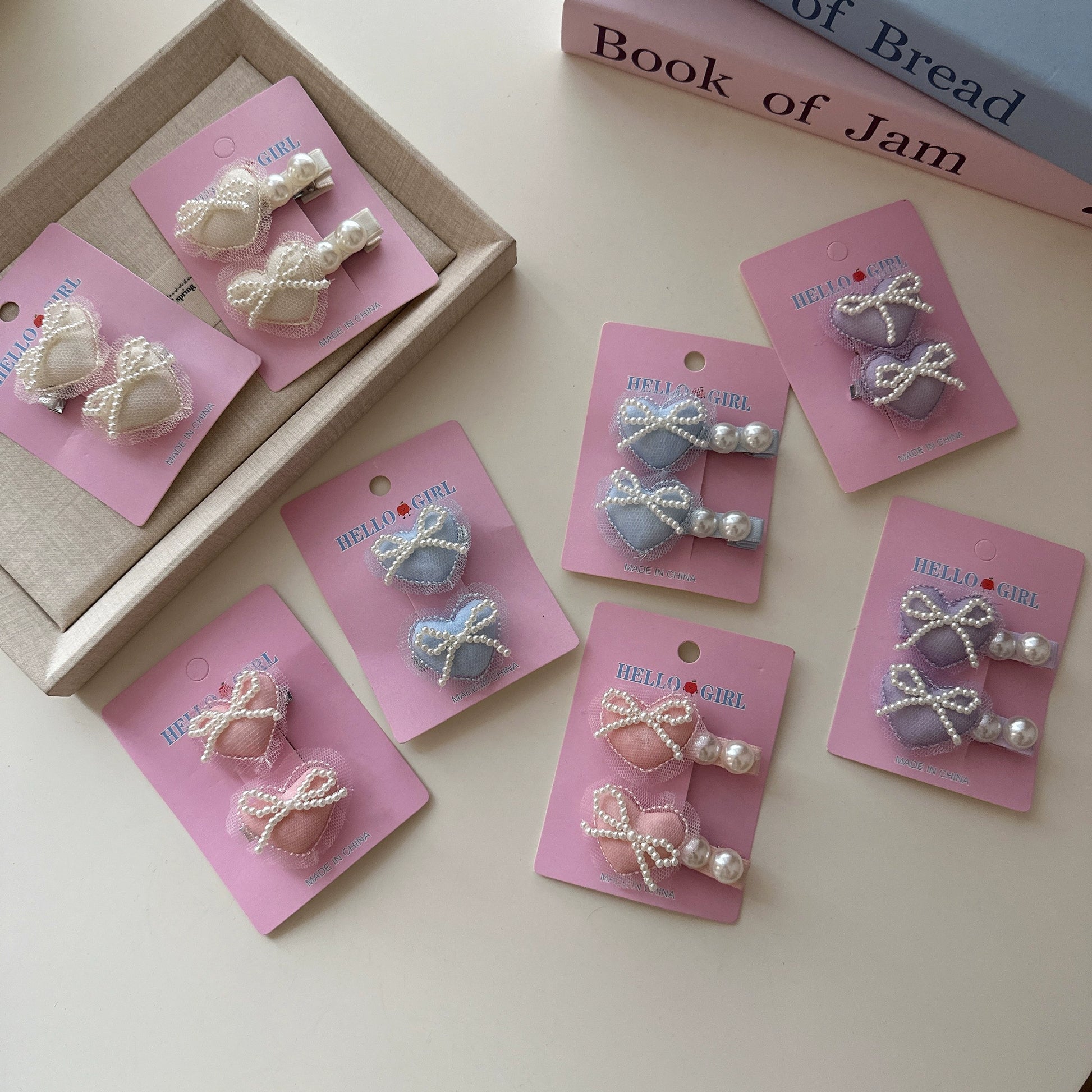 Hearty Ribbon Mini Clips