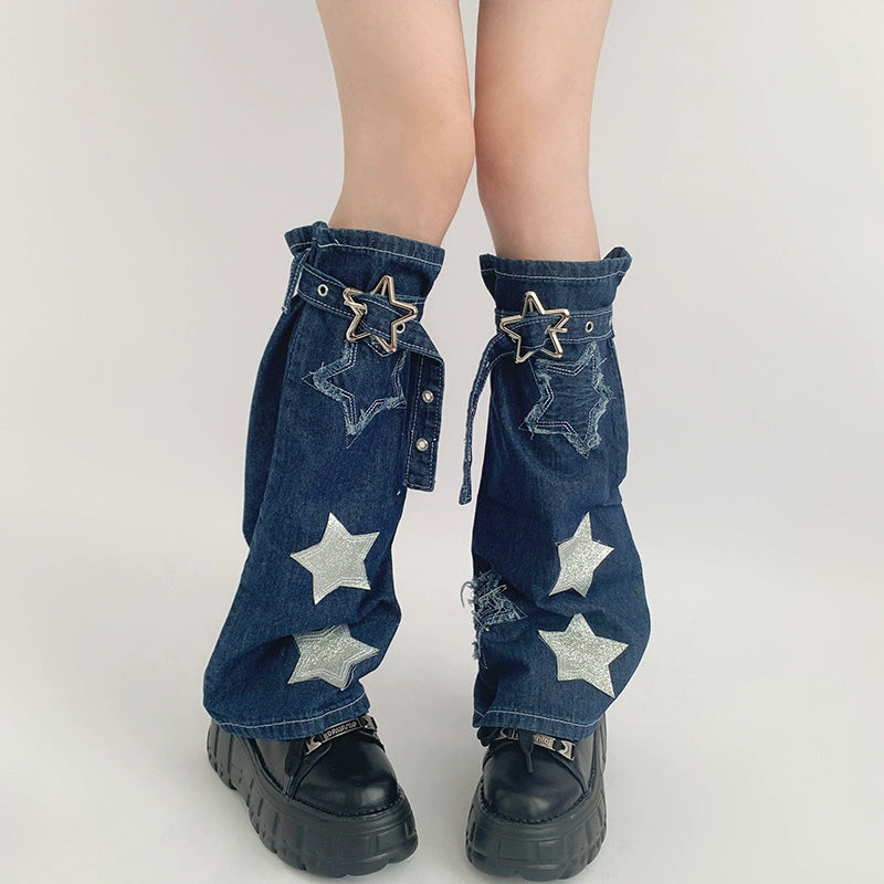 Whimsical Star Accented Leg Warmer