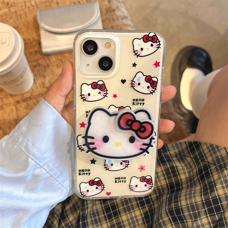 Glitter Kitty Pop Socket Case