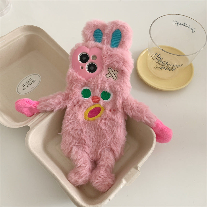 Pink Bunny Mittens Case